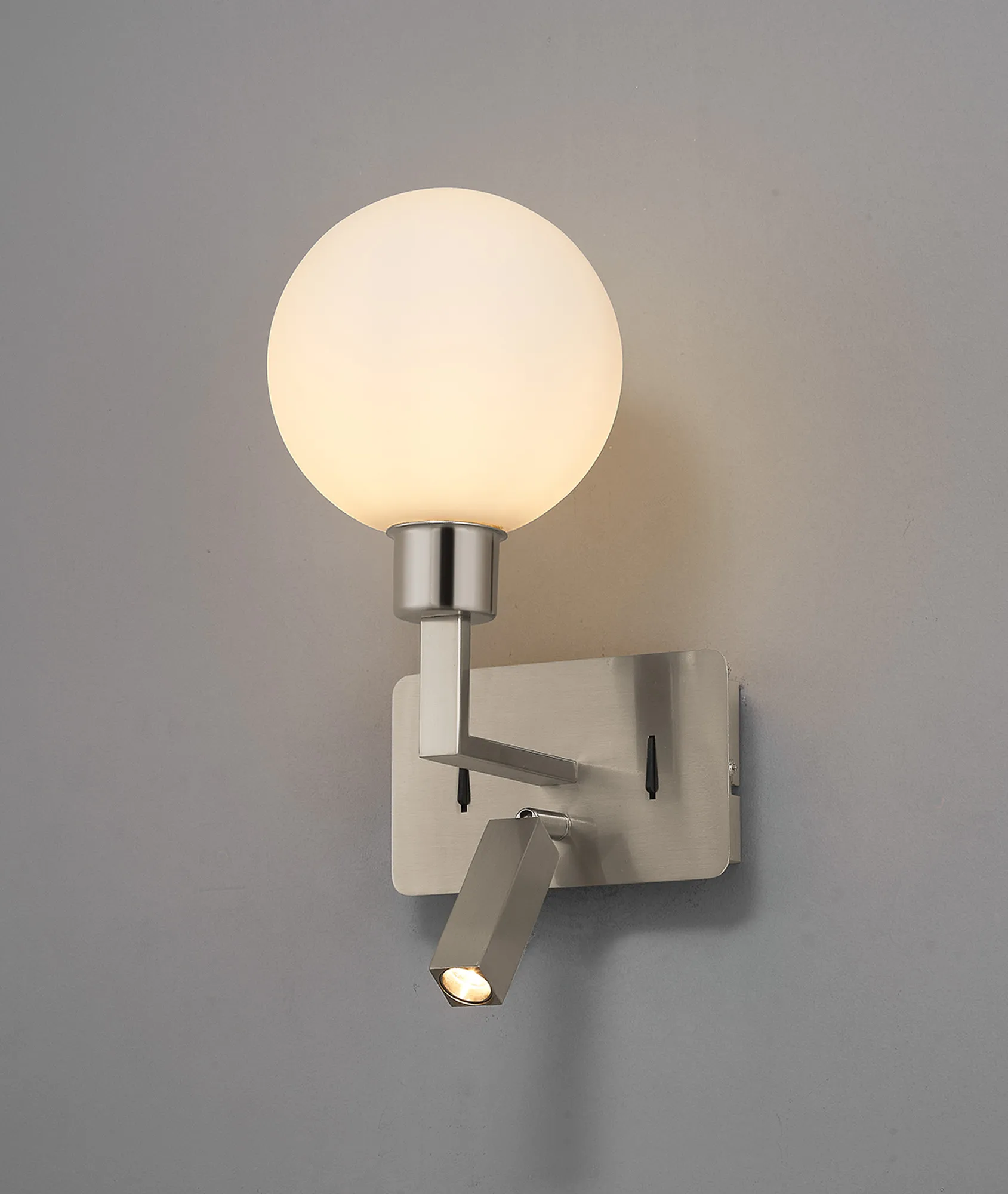 Baxter Satin Nickel Wall Lights Deco Reading Lights